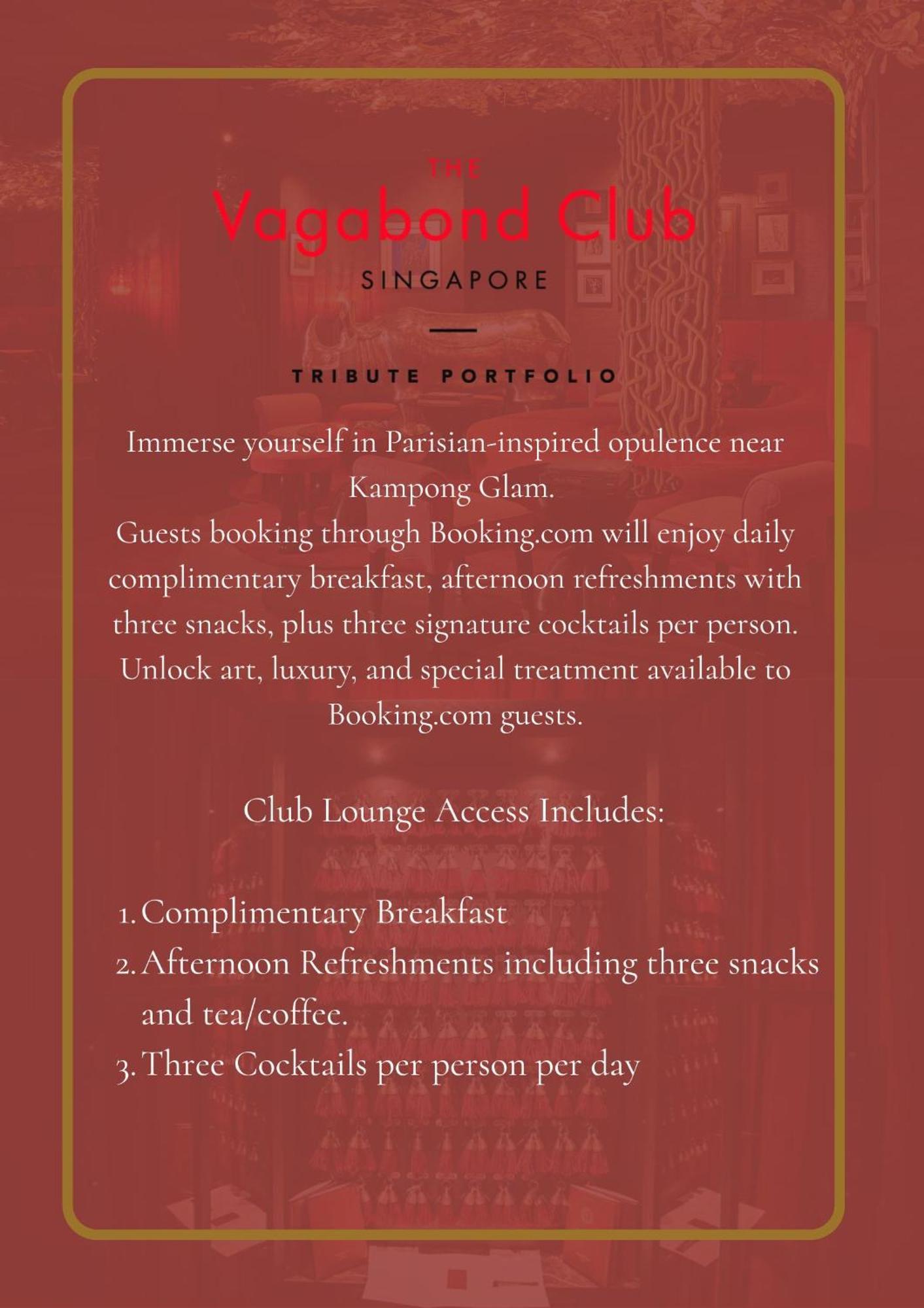 The Vagabond Club, A Tribute Portfolio Hotel Сингапур Екстериор снимка